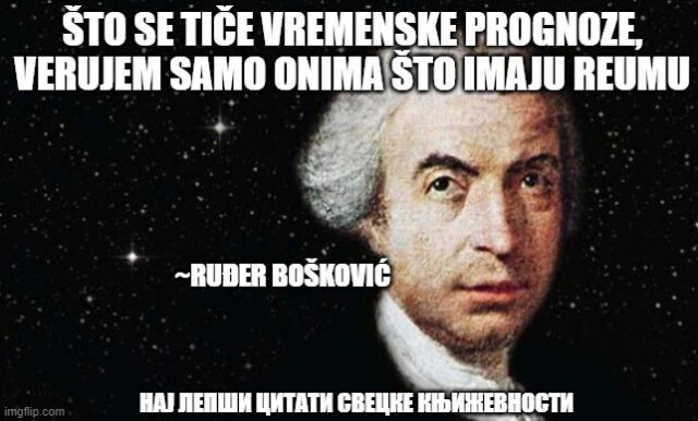 Što se tiče vremenske prognoze, verujem samo onima što imaju reumu