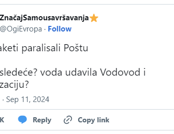 Paketi paralisali Poštu