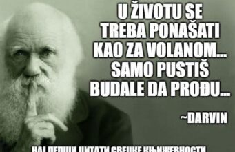 U životu se treba ponašati kao za volanom... Samo pustiš budale da prođu...
